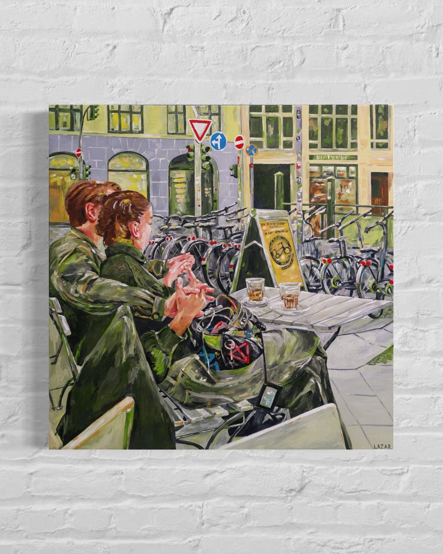 Acrylic painting “serendipitous ” size 24x24
